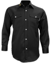 PRODUITS MÉTALLIQUES AT - 625S Chemise travail boutons pressions homme (NOIR) - BR. 10208-2 (Z)